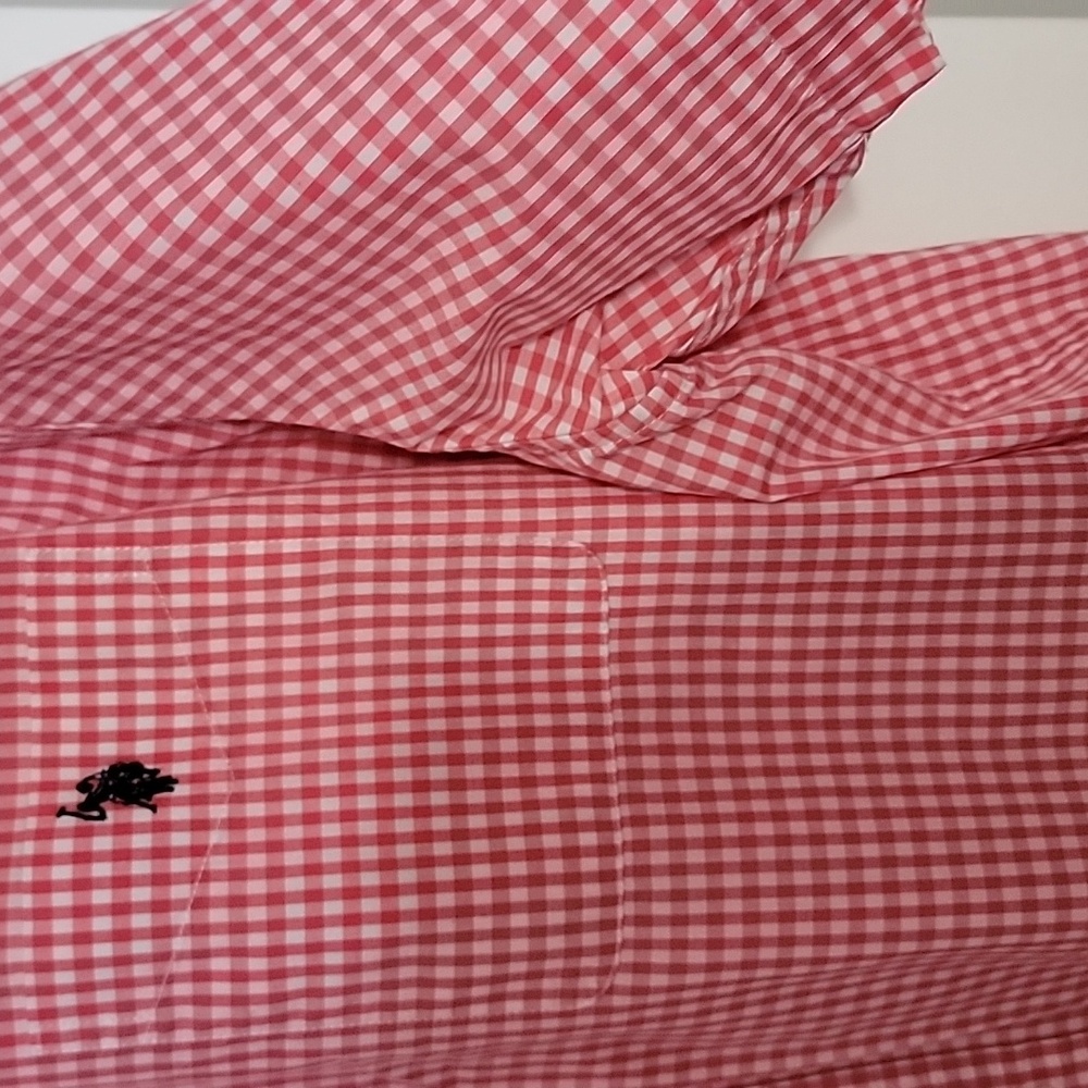 U.S. Polo Assn. Red and White Checkered Button Down Shirt , NEW , SIZE 3 XLT - Picture 4 of 5